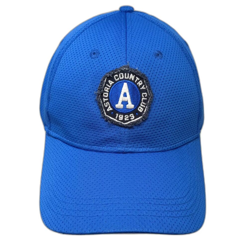 Ahead Performance Baseball Cap Blue White OS Astoria Country Club Strapback Hat